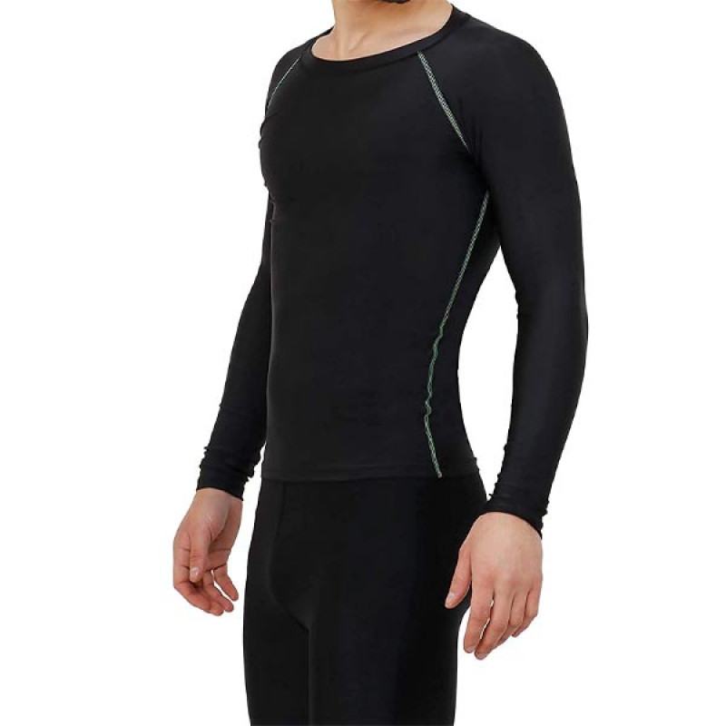 NEVER LOSE Round Neck Jersey Compression Dry Fit Sports Full Sleeves Gym Tshirts for Men