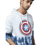 The Souled Store| Official Captain America: Shield Tie Dye Mens and Boys Hoodies